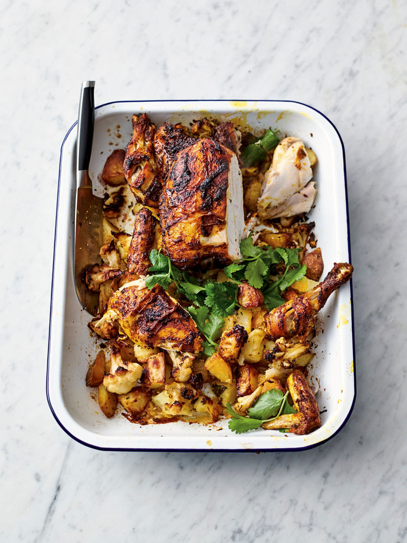 Roast tikka chicken | Chicken recipes Jamie Oliver recipes
