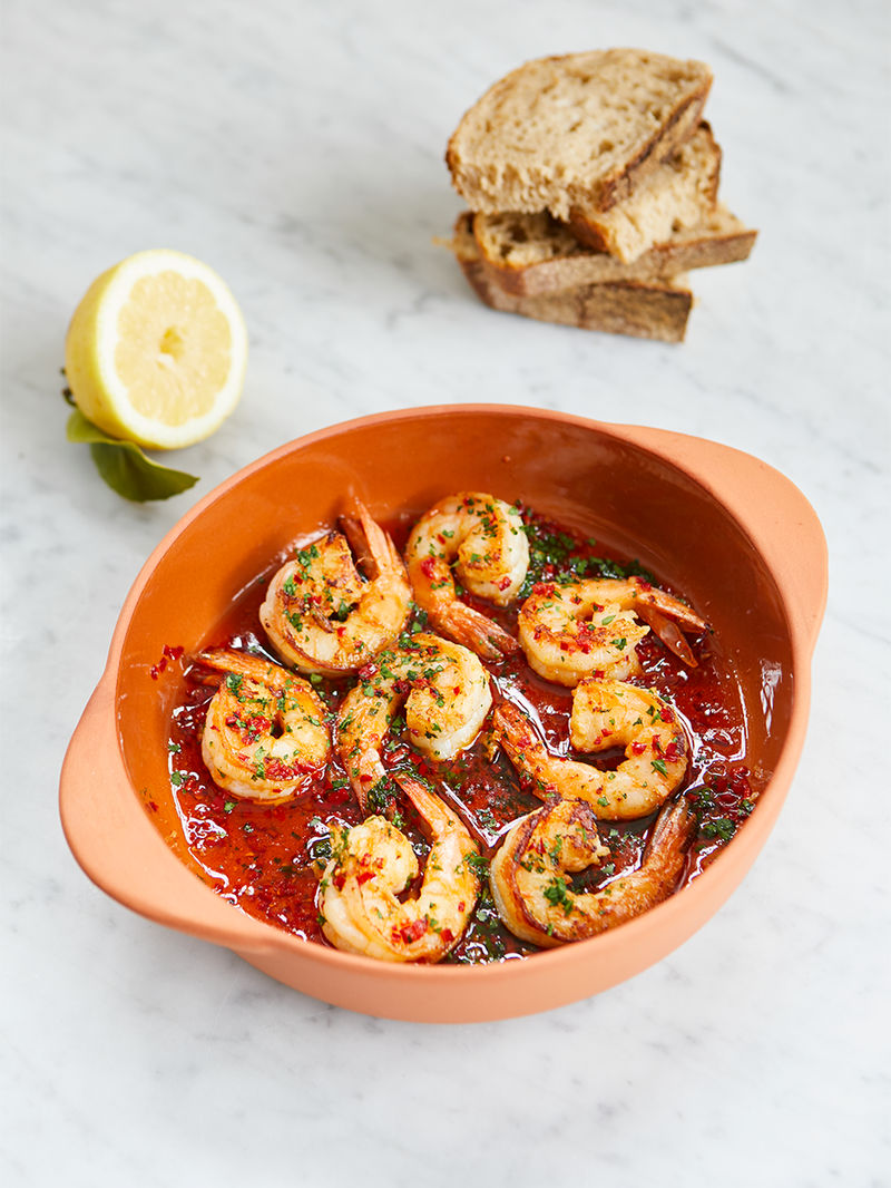 Garlic and chilli prawns recipe | Jamie Oliver seafood recipes