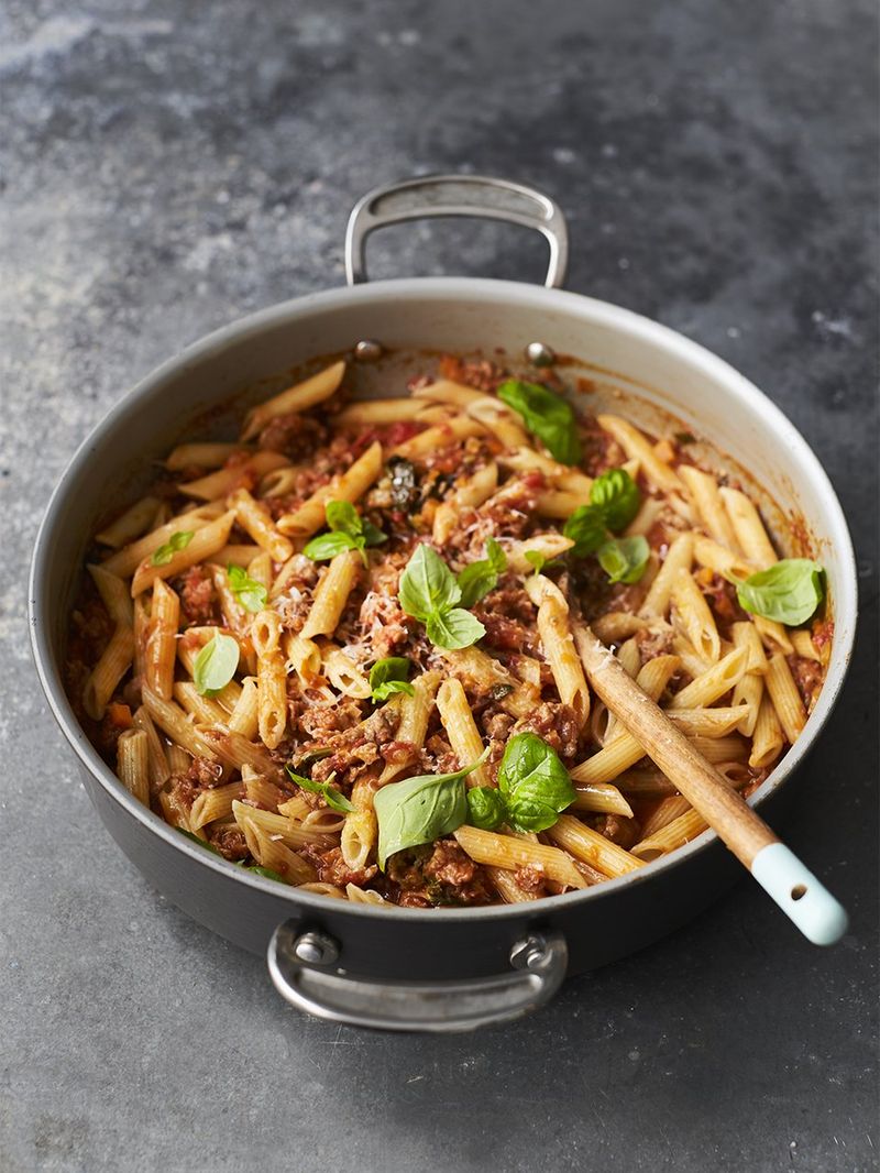 Tuscan sausage & tomato pasta | Jamie Oliver recipes