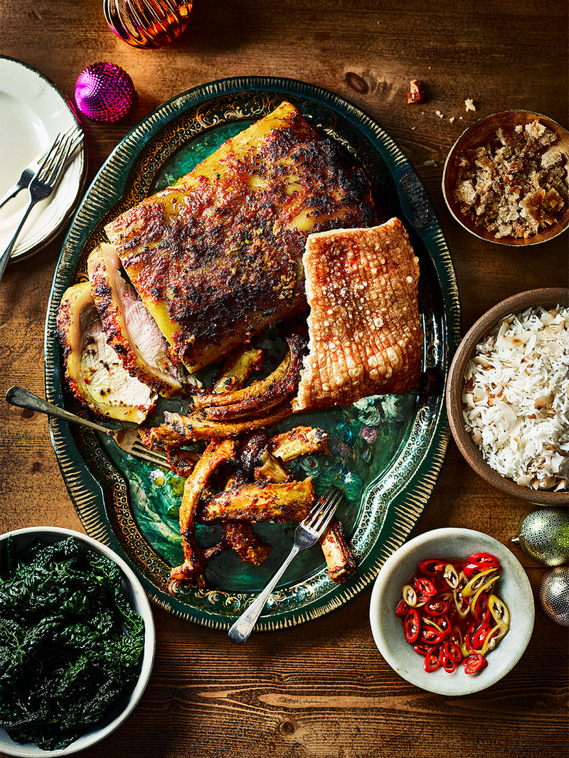 Turmeric-spiced pork loin & ribs | Pork recipes | Jamie Magazine