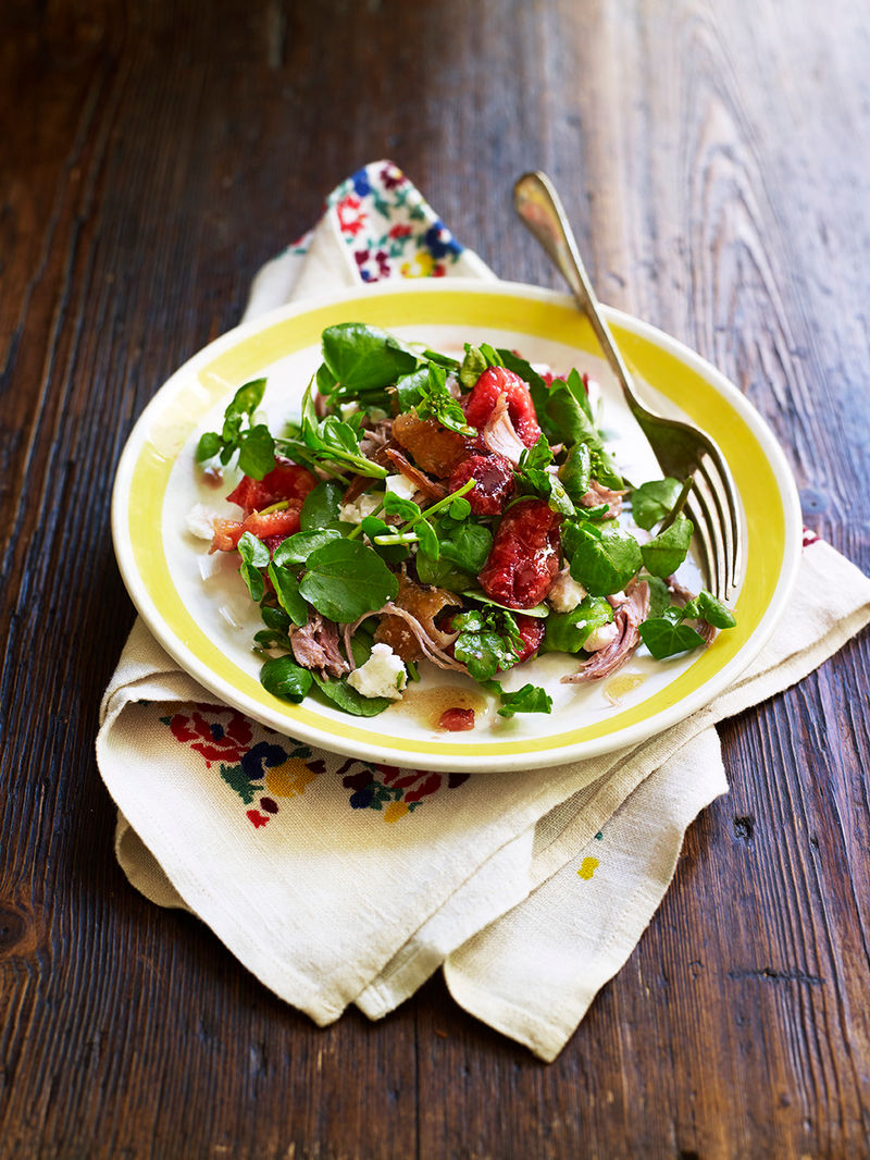 Roast Duck Leg with Feta Salad | Duck Recipes | Jamie Oliver