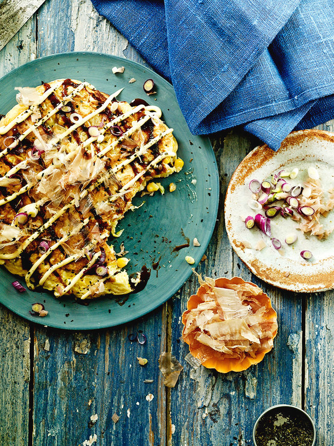 Sweetcorn Okonomiyaki Egg Recipes Jamie Magazine Recipes