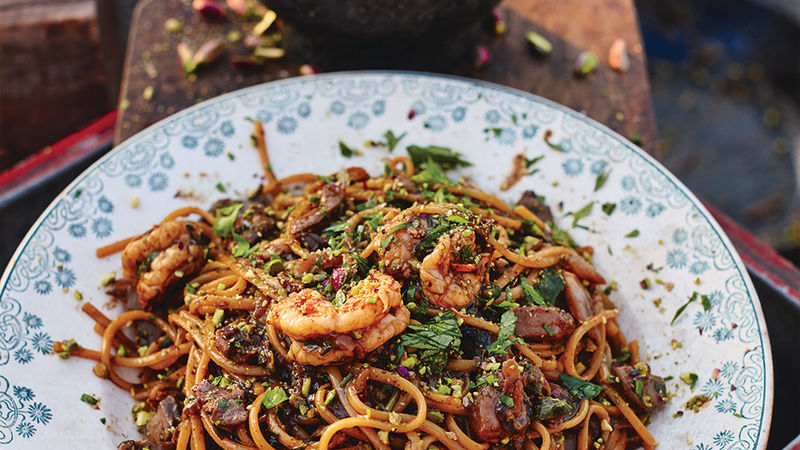 Prawn & tuna linguine recipe | Jamie Oliver