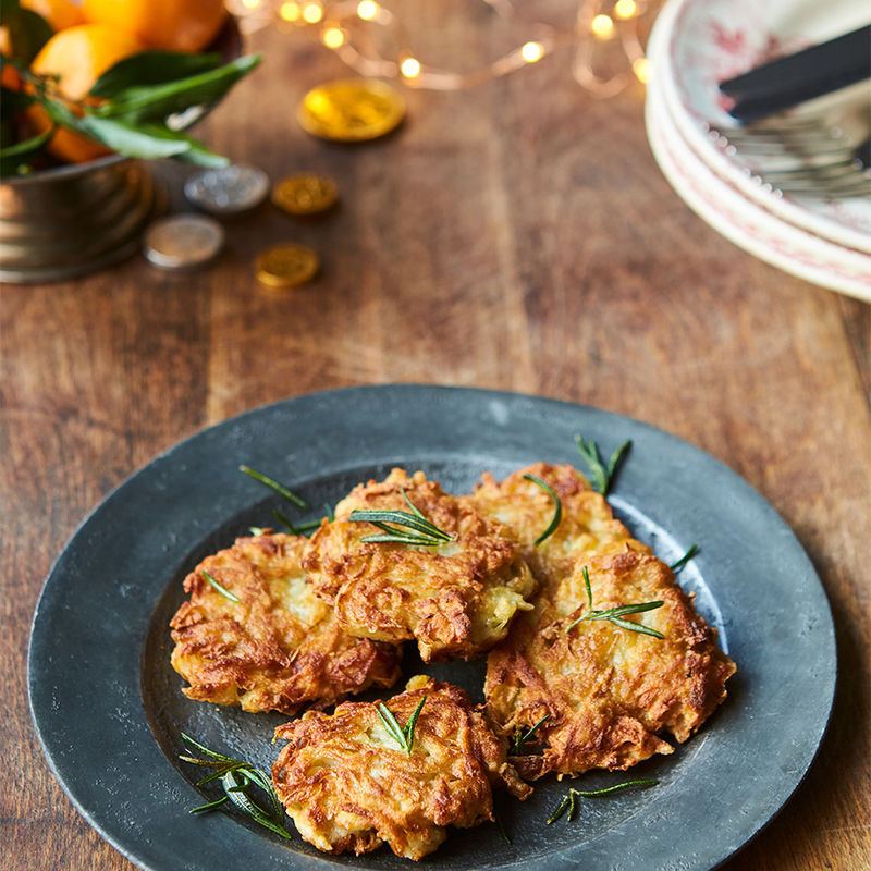 Easy Peasy Sweet Potato & Potato Pancakes Recipe (Latkes)