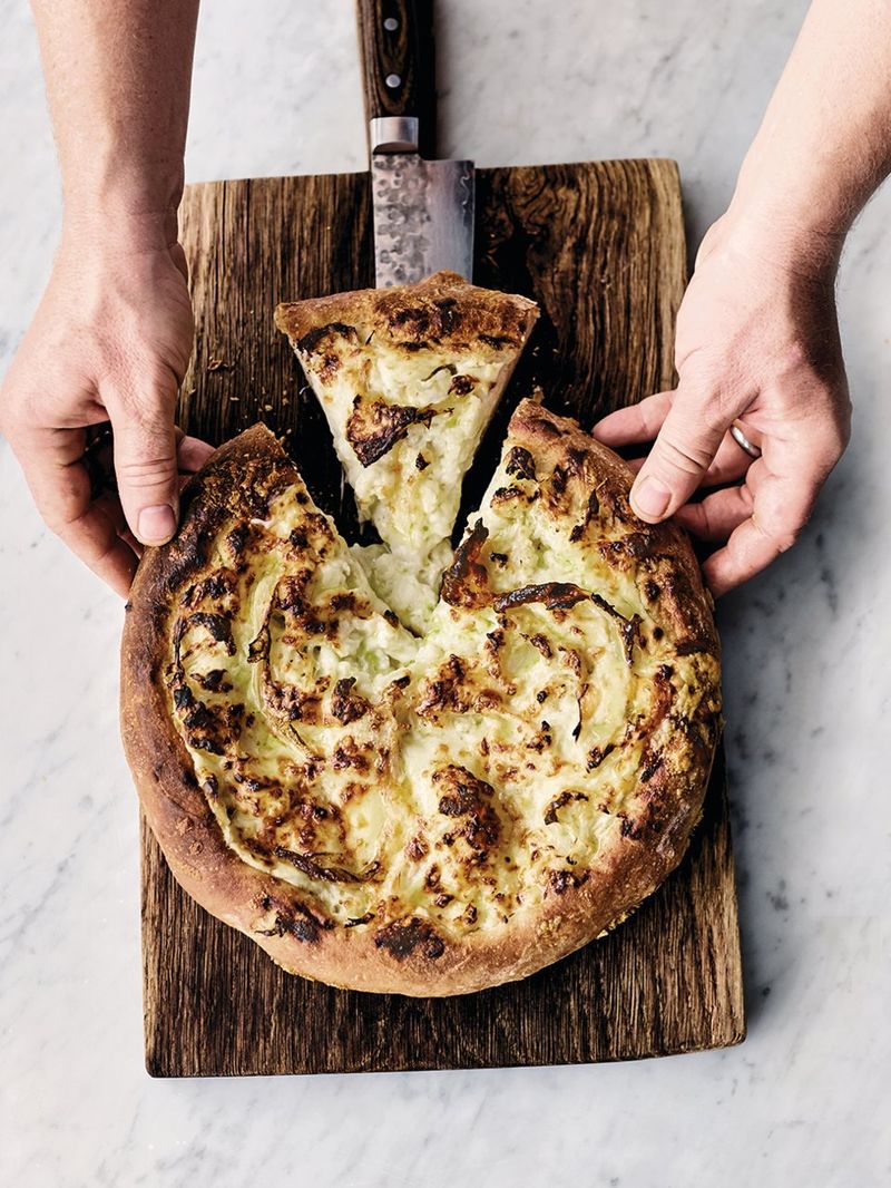 Cauliflower cheese pizza pie | Jamie Oliver pizza recipes