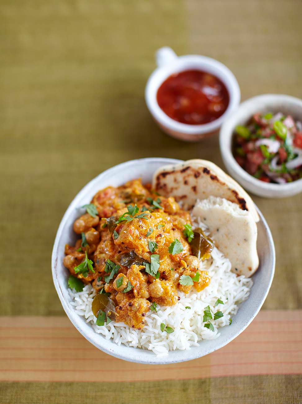 Pumpkin and sales chickpea curry