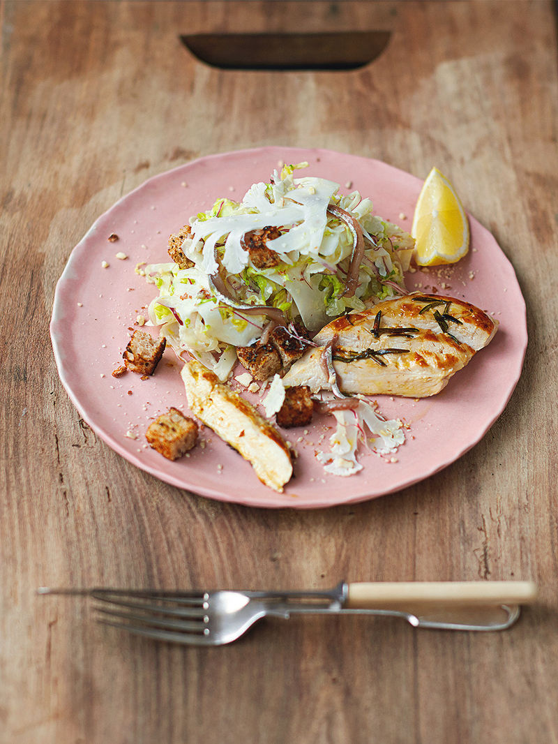 Chicken Caesar salad | Jamie Oliver chicken salad recipes