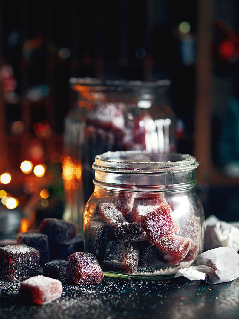 Mulled wine jelly sweets