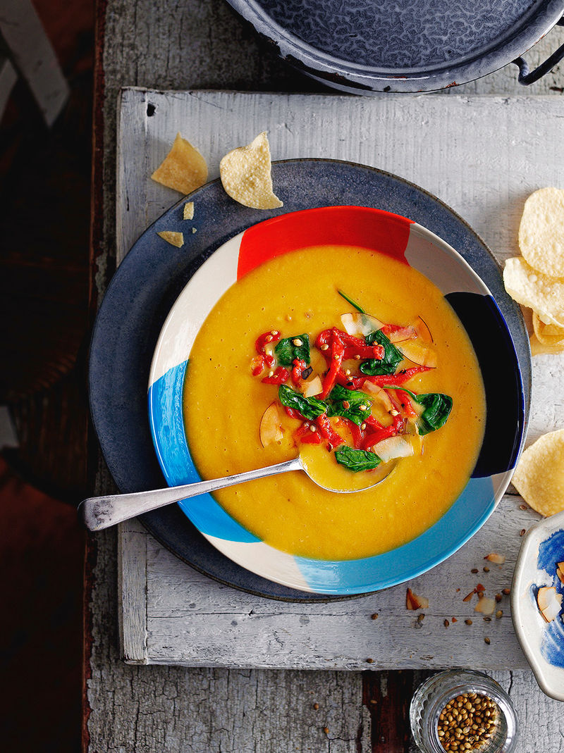 Sweet potato and coconut soup | Jamie magazine recipes