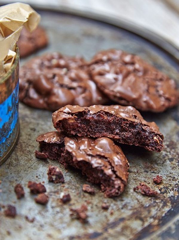 Dairy-free chocolate & nut cookies