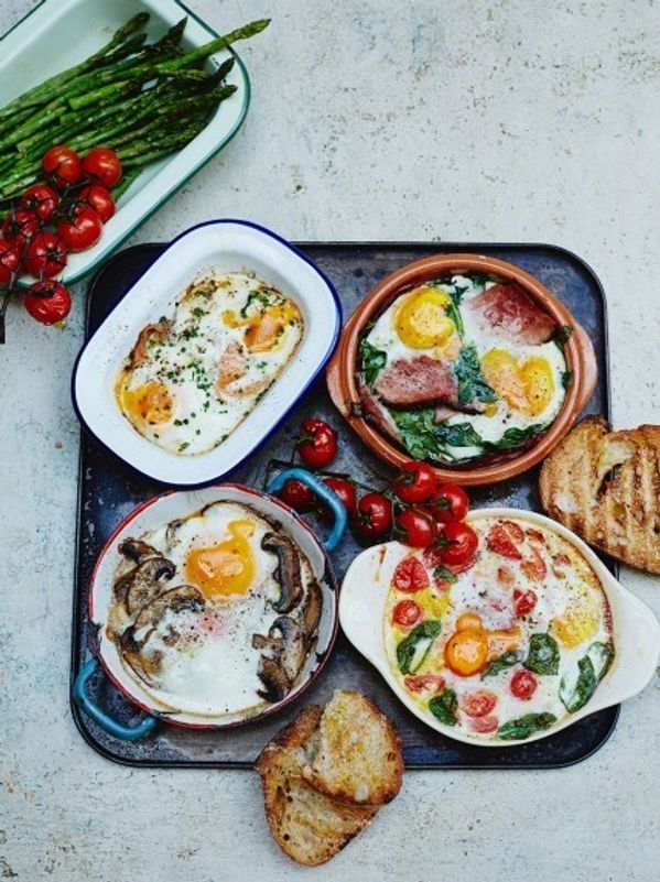 Baked eggs – lots of ways