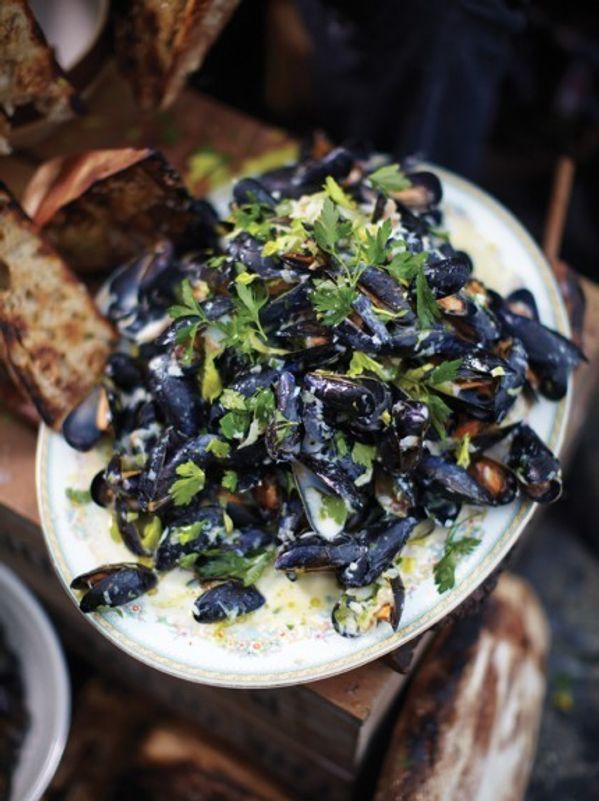 Highland mussels - juicy whisky creamy