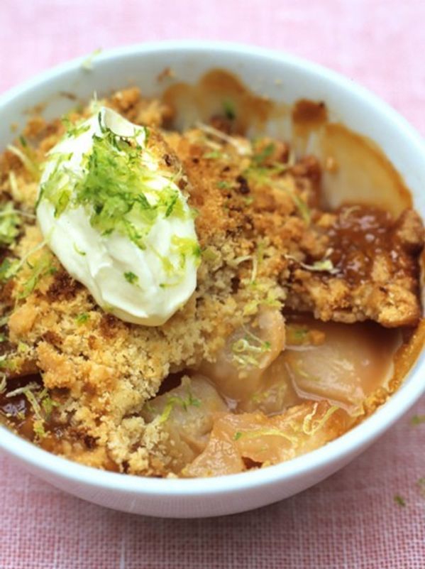 Pear & ginger crumble