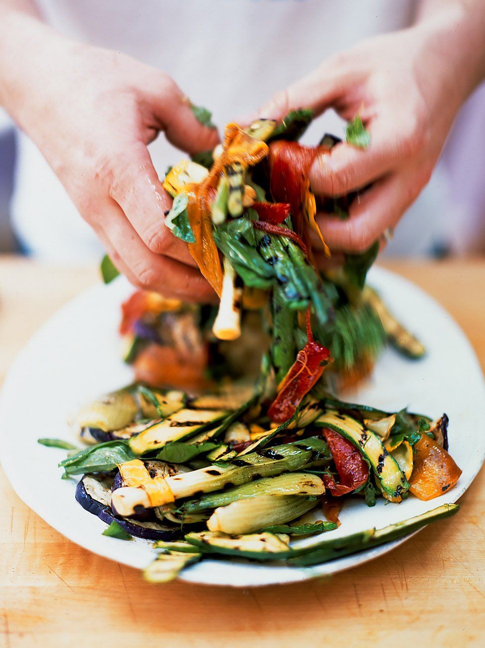 Charcoal grilled outlet vegetables