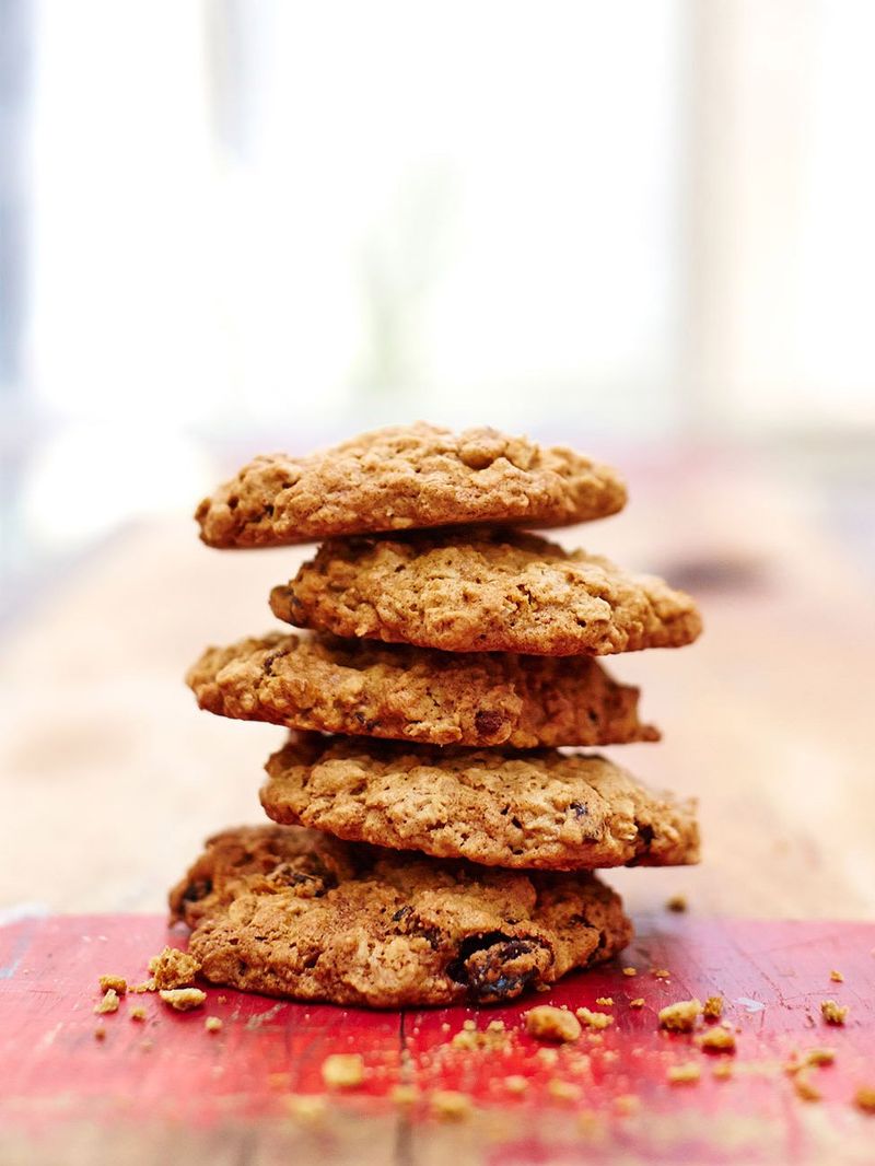 Gluten-free oat & raisin cookies