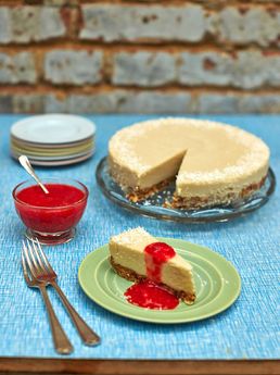 Dairy-free coconut cheesecake