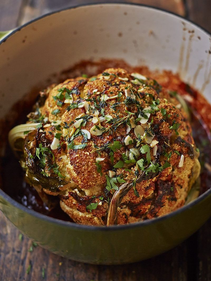 Whole roasted cauliflower recipe | Jamie Oliver recipes