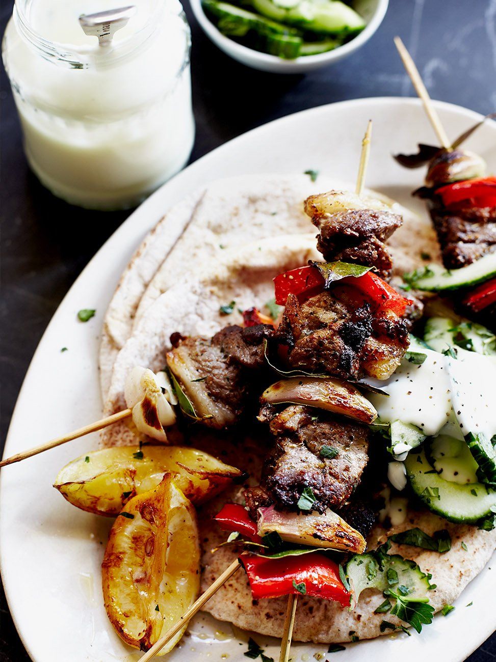 Marinated lamb clearance kebabs