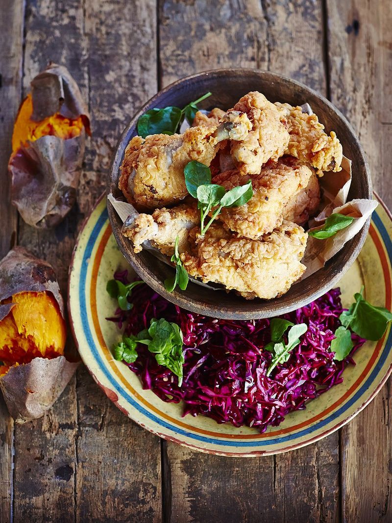 Southern fried chicken recipe | Jamie Oliver chicken recipes