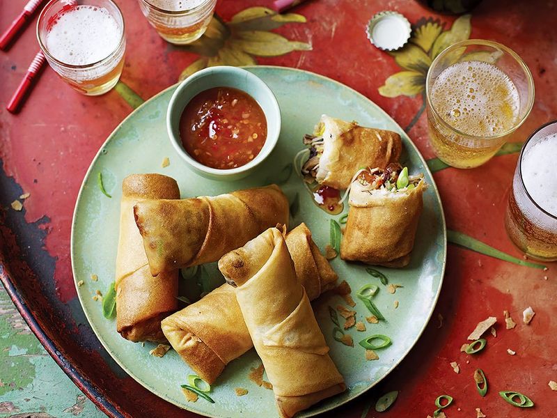 How to make Chinese spring rolls wrapper Chinese new year recipe