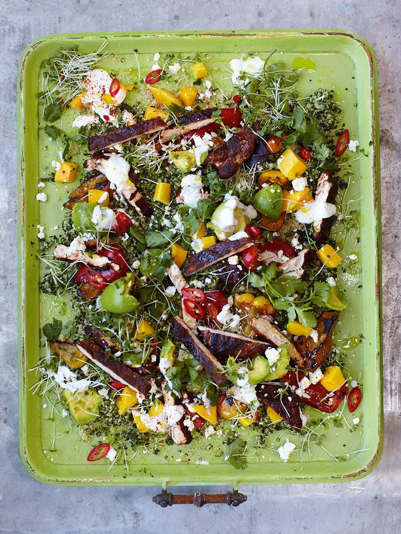 Chicken Quinoa Salad Chicken Recipes Jamie Oliver