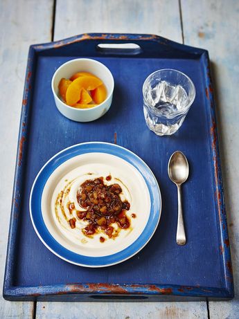 Helen’s pear & prune compote with yoghurt