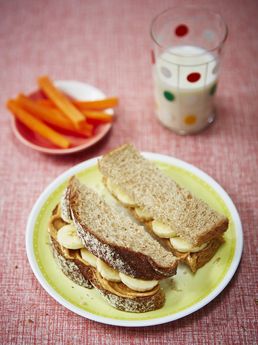 Helen’s peanut butter &amp; banana sandwiches