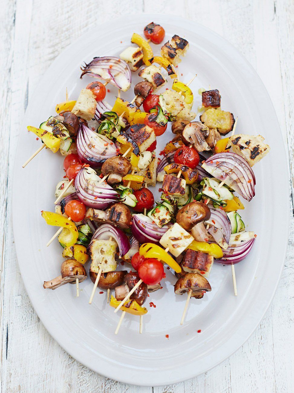 Bbq veggie outlet skewers