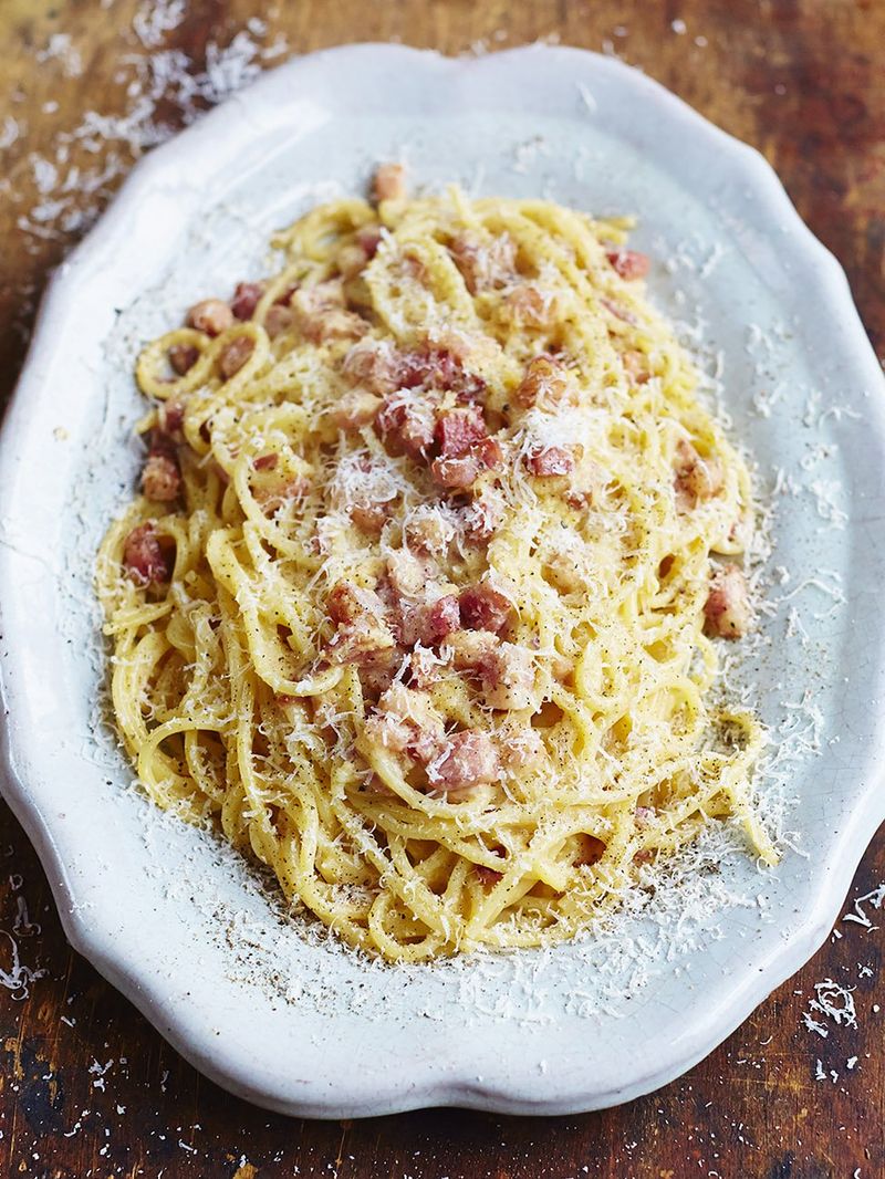 Tutustu 69+ imagen traditional italian pasta carbonara recipe