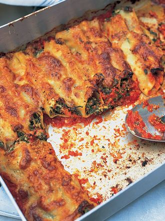 Awesome spinach & ricotta cannelloni