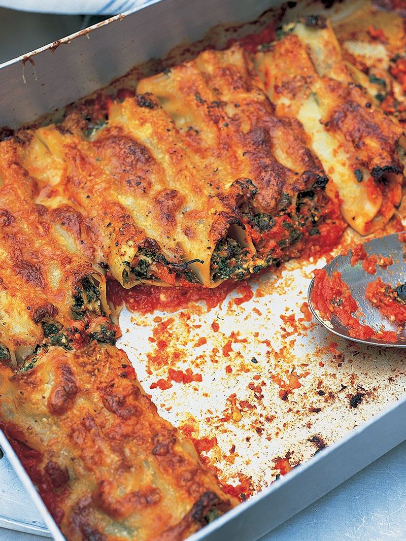Spinach & ricotta cannelloni| Pasta recipes | Jamie Oliver recipes