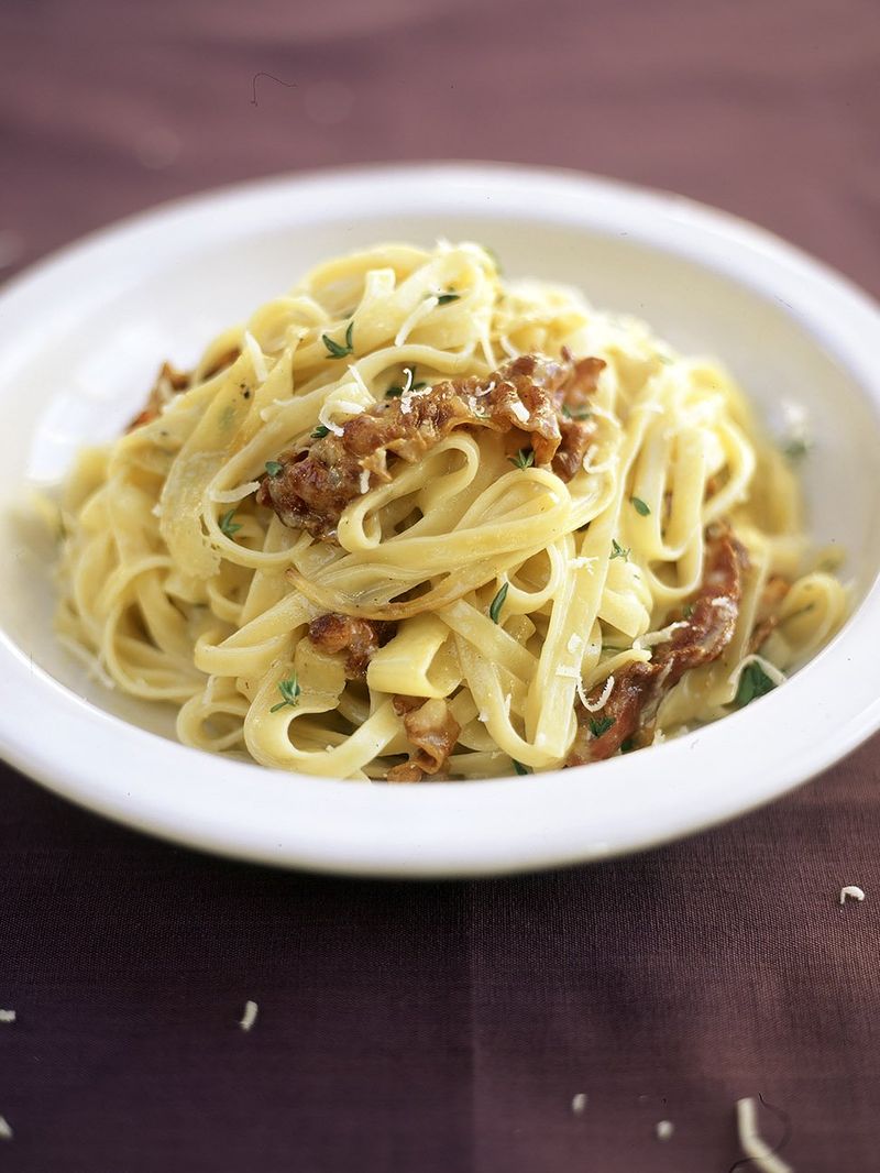 Parsnip Pancetta Tagliatelle Pasta Recipes Jamie Oliver Recipes
