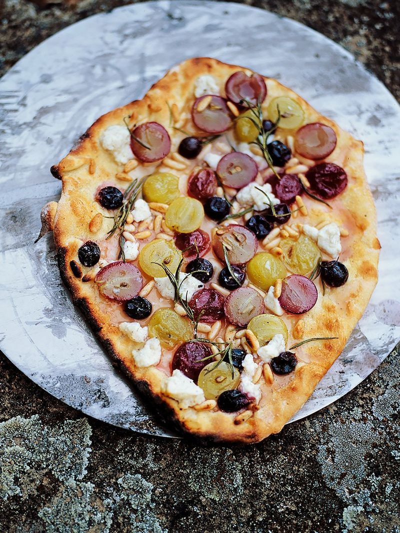 Grape & Ricotta Pizza Bread Recipes | Jamie Oliver Recipes