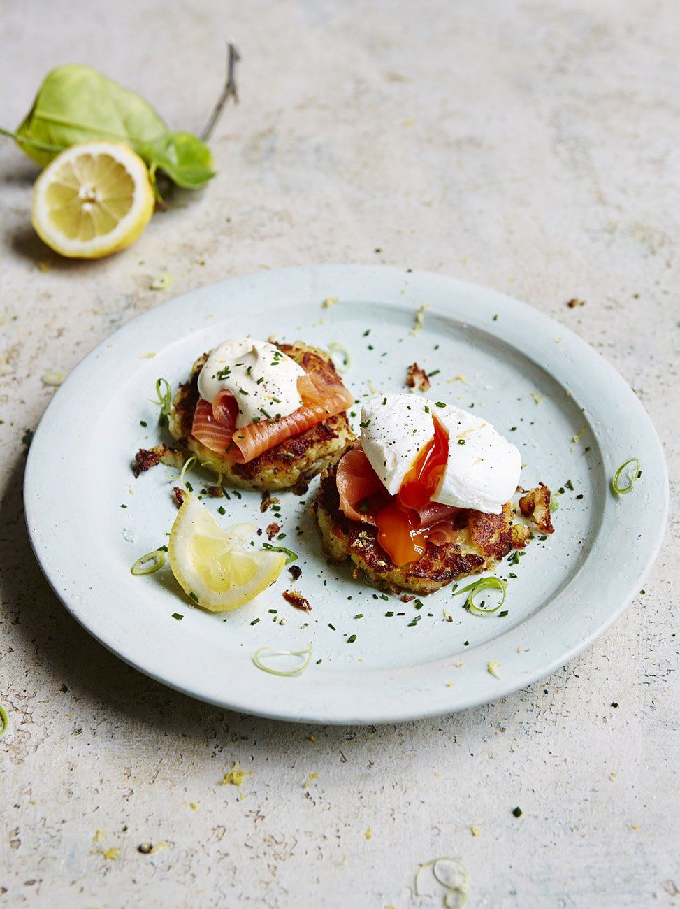 Smoked salmon potato cakes with herbed cream & pink peppercorns are the  perfect holiday party appetizer