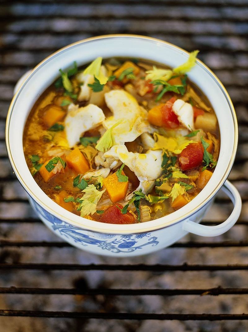 Salt Cod Soup | Fish Recipes | Jamie Oliver Recipes