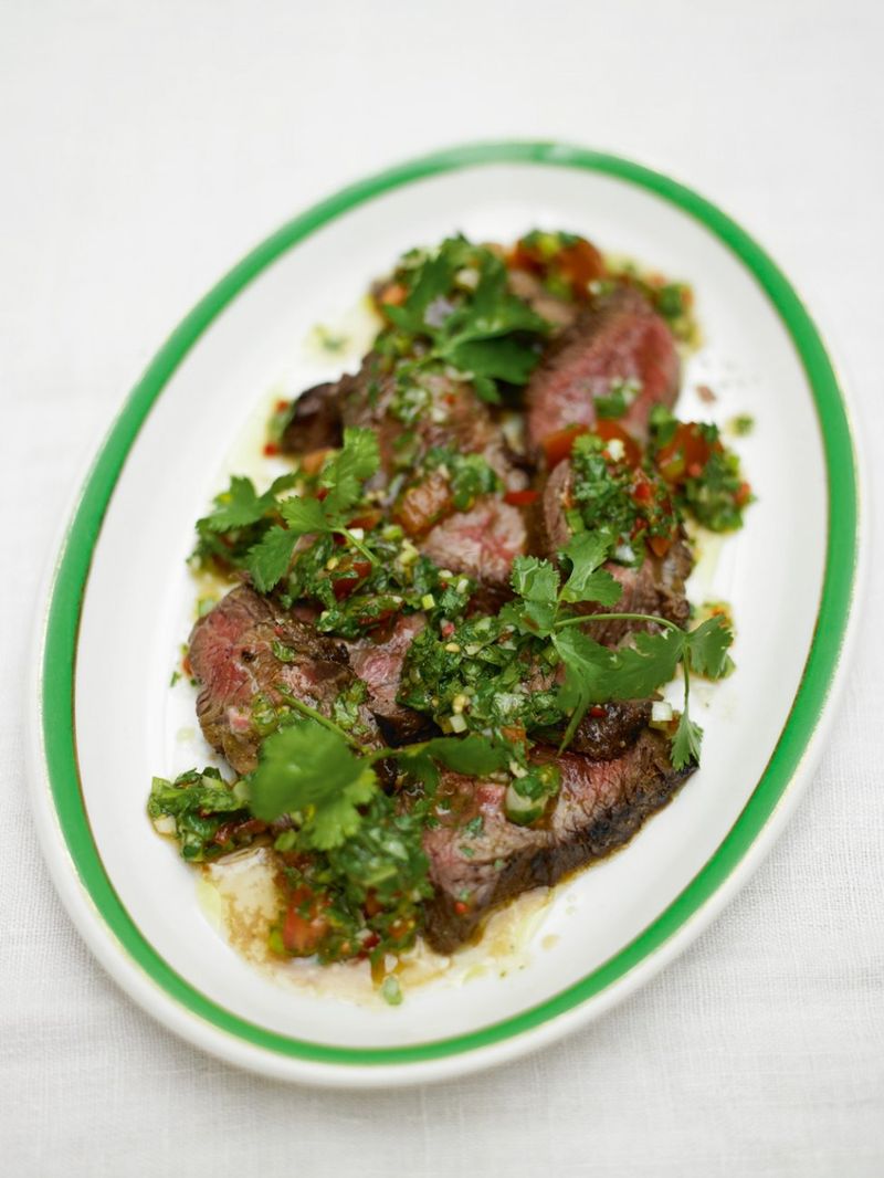 Steak & salsa verde | Beef recipes | Jamie Oliver recipes