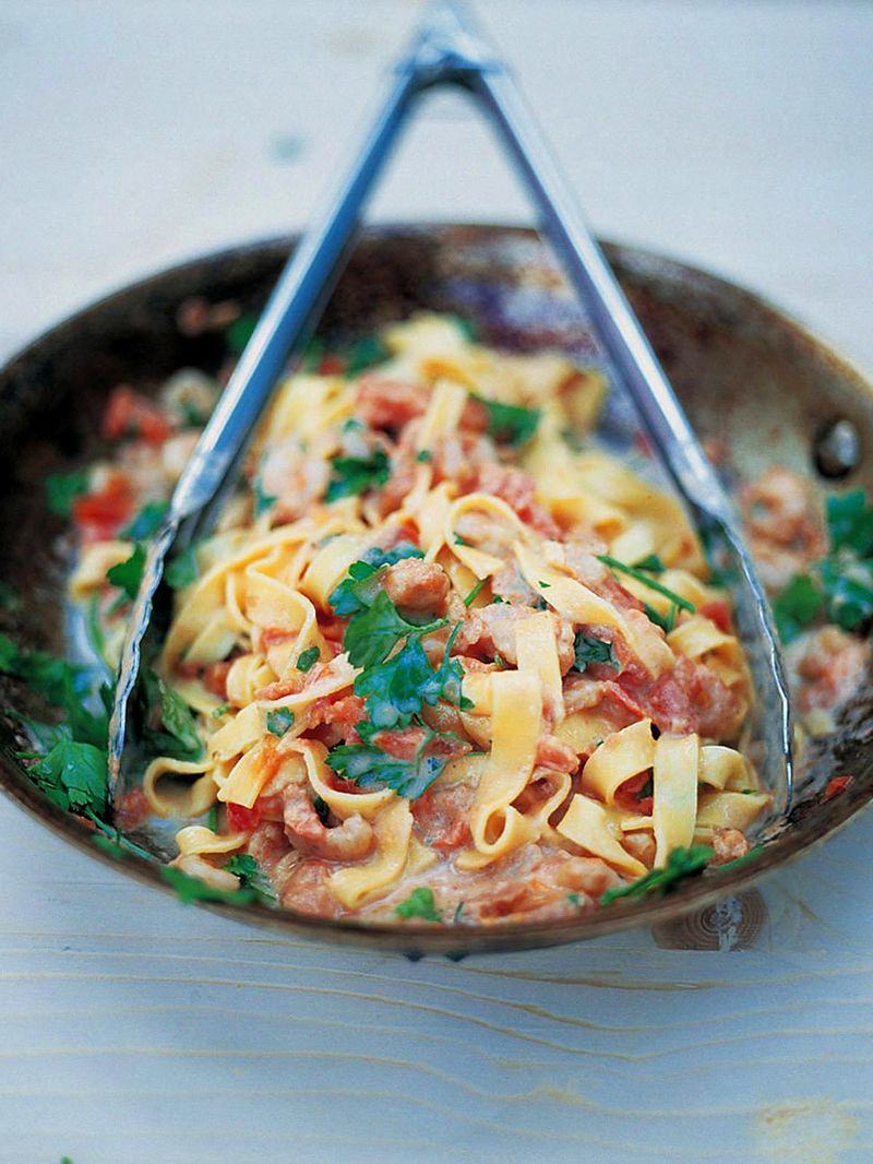 Shrimp Tagliatelle | Pasta Recipes | Jamie Oliver Recipes
