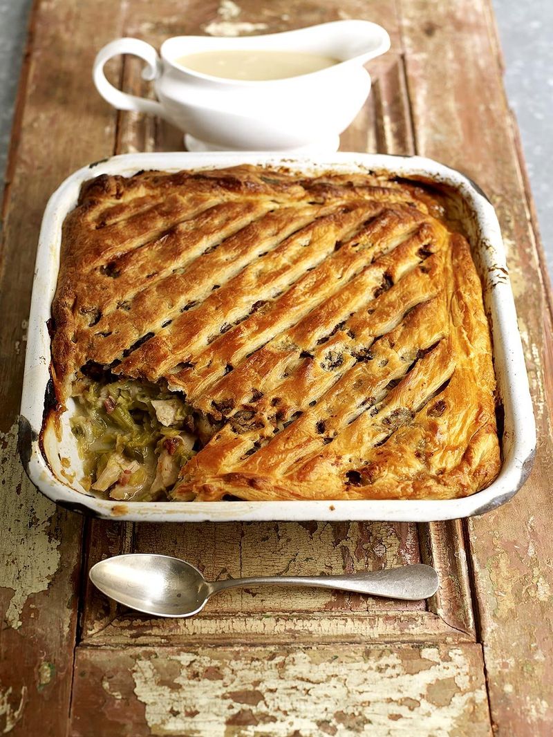 Leftover turkey and leek pie recipe | Jamie Oliver recipes