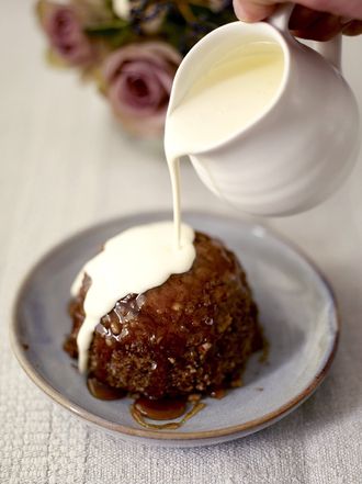 Maple syrup and pecan steamed puddings