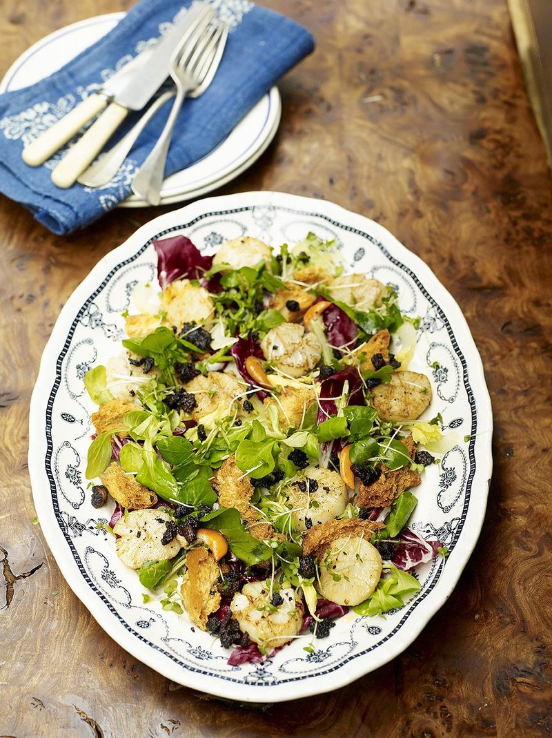 Scallops & Winter Salad | Seafood Recipes | Jamie Oliver Recipes