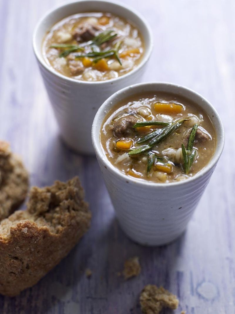 Brown Windsor soup with pearl barley