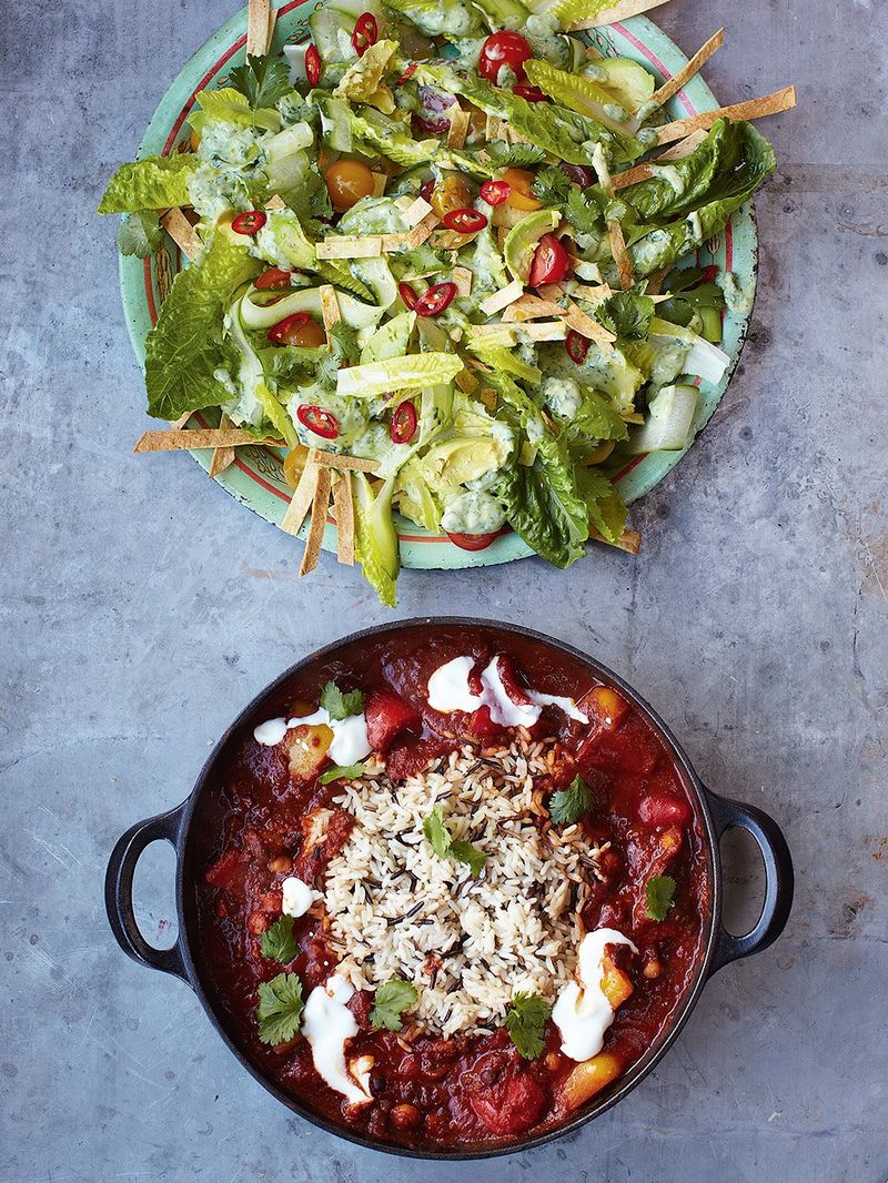 Veggie chilli | Vegetables recipes | Jamie Oliver recipes