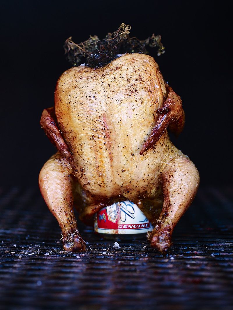 Beer butt chicken | Chicken recipes | Jamie Oliver recipes