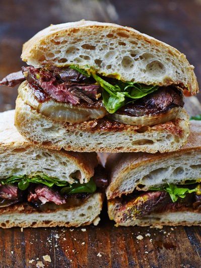Next-level steak & onion sandwich