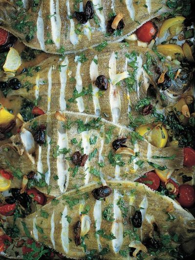The nicest tray-baked lemon sole