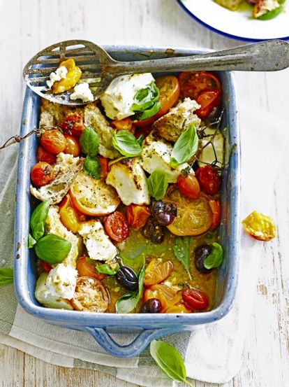 Baked Feta & Tomatoes | Cheese Recipes | Jamie Oliver