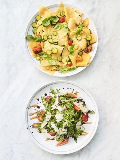Simple courgette pasta