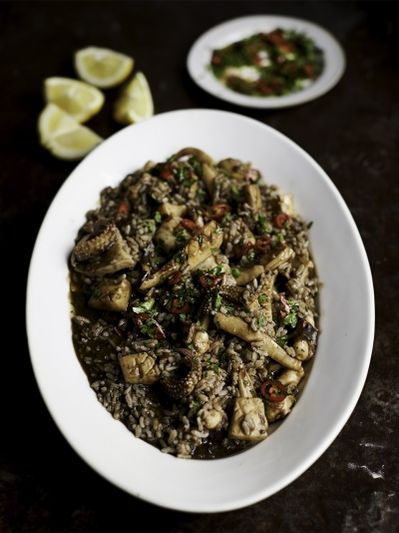 Croatian-style cuttlefish risotto