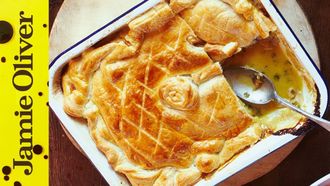 Quick chicken & mushroom pie: Jamie Oliver