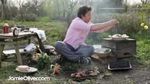 BBQ fish and salad: Jamie Oliver